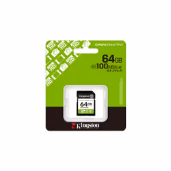 Kingston Technology 64GB SDXC Canvas Select Plus Gen3 100MB/s C10 UHS-I U1 V10