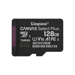 Kingston Technology 128GB micSDXC Canvas Select Plus Gen3 150R A1 Single Pack w/o ADP