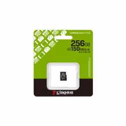 Kingston Technology 256GB micSDXC Canvas Select Plus Gen3 150R A1 Single Pack w/o ADP