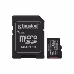 Kingston Technology 512GB microSDXC Canvas Select Plus Gen3 150MB/s A1 Card + Adapter, 512 GB, MicroSDXC, Class 10, UHS-I, 15 ...