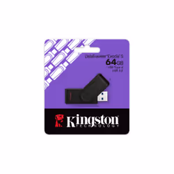 Kingston Technology DataTraveler 64GB Portable USB 3.2 Gen 1 Exodia S (Black/Black)