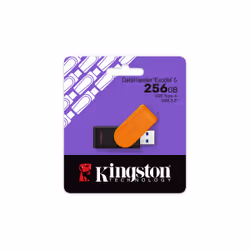 Kingston Technology DataTraveler 256GB Portable USB 3.2 Gen 1 Exodia S (Black/Orange)