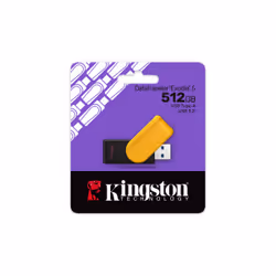 Kingston Technology DataTraveler 512GB Portable USB 3.2 Gen 1 Exodia S (Black/Yellow)