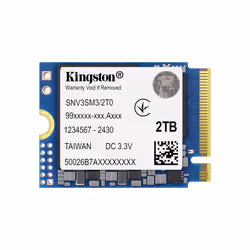 Kingston Technology 2000G NV3 M.2 2230 NVMe SSD, 2 TB, M.2, 6000 MB/s