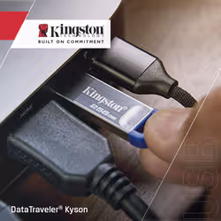 Kingston Technology DataTraveler 256GB Kyson 220MB/s Metal USB 3.2 Gen 1 - Additional view 5