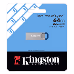 Kingston Technology DataTraveler 64GB Kyson 220MB/s Metal USB 3.2 Gen 1 - Additional view 5