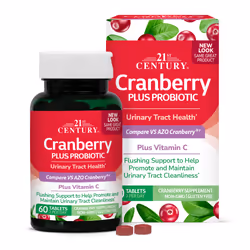 The Helper Bees Cranberry Plus Probiotic, Tablet, Cranberry, Vitamin C, Bottle, Adult, 60 pc(s)