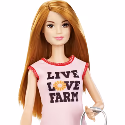 Barbie Chicken Farmer Doll & Playset  Henhouse with Chickens & Accesso