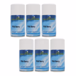 6 WILD BERRY Automatic Air Freshener Dispenser Refill CASE Scent Cans