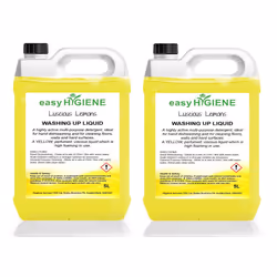 Luscious Lemon 10L WASHING UP LIQUID 2x 5 Litre five Perfumed Yellow