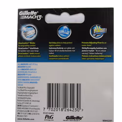 Mach3 Refill Cartridge Blades for Mach 3, 8 Count (2 Pack of 4)
