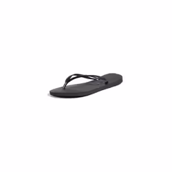 Havaianas Women's Slim Flip Flop Sandals  Black  Size 6 Women's