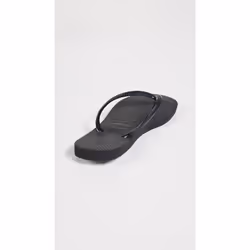 Havaianas Women's Slim Flip Flop Sandals  Black  Size 6 Women's