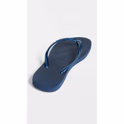 Havaianas Women's Slim Flip Flop Sandals  Navy Blue  Size 6 Women's