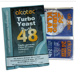 Alcotec 48 Dual Purpose Turbo Yeast AND TurboKlar Homebrew Vodka Spirit
