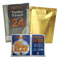 Alcotec 24 Turbo Yeast, TurboKlar & Liquid Carbon Homebrew Vodka Spirit