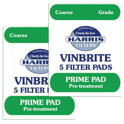 2x Harris Prime Pre-Filter Pads 5-pack Use with Harris Vinbrite MK3 Filter Kit