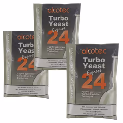 3x Alcotec 24 Pure Turbo Yeast Packets 14% 24hrs Homebrew Moonshine Vodka Wash