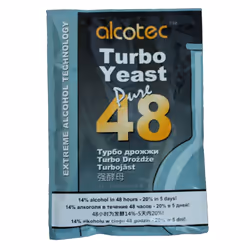 10x Alcotec 48 Pure Turbo Super Yeast Packets High Alcohol 20% Homebrew Vodka