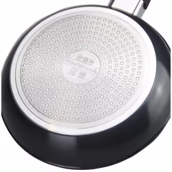 Non Stick Frying Pan Induction Marble Effect - 24cm - Black Base