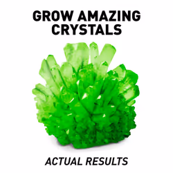 NATIONAL GEOGRAPHIC Glow-in-the-Dark Crystal Growing Lab - DIY Crystal Creation - Includes Real Fluorite Crystal Specimen