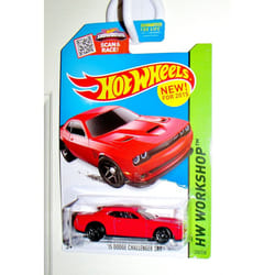 Hot Wheels 2015 HW Workshop Dodge Challenger SRT Hellcat Hell Cat Red