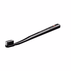 Toothbrush CS Black is White Duo - Manual Toothbrush for Adults with 8760 CUREN bristles - Black-Black, 2 pcs.