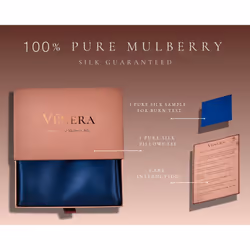 100% Pure 22 Momme Mulberry Silk Pillowcase - Envelope Closure Silk Pillow Case