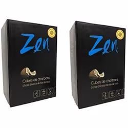 Zen Charcoal, Coconut Coal, Shisha Hookah, 2pk