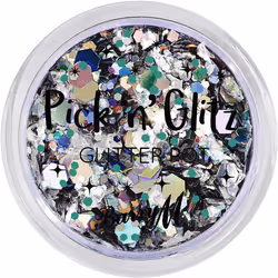 9 x Barry M Cosmetics Pick 'n' Glitz Glitter Pot For Hair, Body & Face