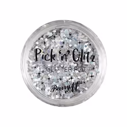 9 x Barry M Cosmetics Pick 'n' Glitz Glitter Pot For Hair, Body & Face