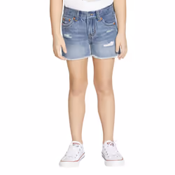Levi's Girls' Girlfriend Fit Denim Shorty Shorts  Indigo Avenue  6