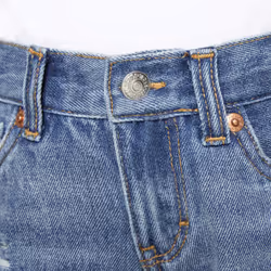 Levi's Girls' Girlfriend Fit Denim Shorty Shorts  Indigo Avenue  6