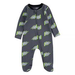 Nike Baby Boy's Thunder Block Footed Coverall (Infant) Smoke Grey 3 Months