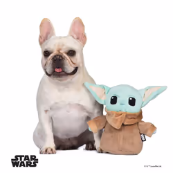 Star Wars for Pets Mandalorian The Child Plush Figure Dog Toy | 9 Inch Medium Dog Toy from The Mandalorian - Soft and Plush Dog Toys  Safe Fabric Sque