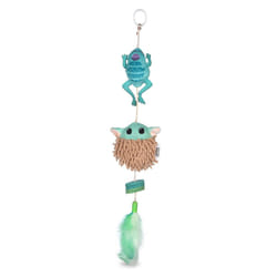 STAR WARS for Pets GROGU Cat Toy Teaser with Plush  Feathers & Pom Poms | Bouncy Teaser Cat Toy with Hungry GROGU| Interactive Toy for Cats  Dancing T