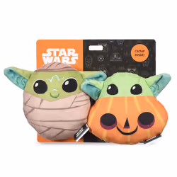 Star Wars for Pets The Mandalorian 4  Halloween Cat Toys 2pc GROGU Mummy & GROGU Pumpkin with Catnip | for Pets GROGU Catnip  ...
