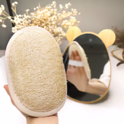 Coimoon Set (Made in Europe)- Exfoliating Organic Loofah Face Pads And