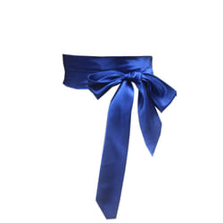 NANIA Wedding satin sash belt for special occasion ddress bridal sash (Royal blue)