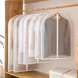 1pc Clothes Hanging Dust cover wedding Dress Cover Suit Coat Storage Bag Garment bags Organizer Wardrobe Hanging Clothing Org ...