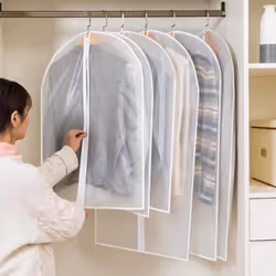 1pc Clothes Hanging Dust cover wedding Dress Cover Suit Coat Storage Bag Garment bags Organizer Wardrobe Hanging Clothing Organizers ZPG - 60x100cm
