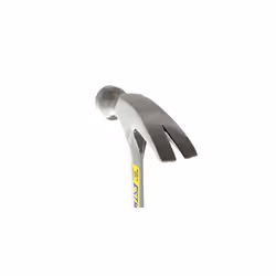 Estwing Hammer - 20 oz Straight Rip Claw with Smooth Face & Shock Reduction Grip - E3-20S   Silver