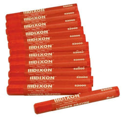 Dixon 52000 Lumber Marking Crayons  Red  12-Pack
