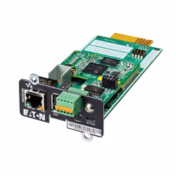 Eaton Industrial Gateway Card, Network management card, Rack-mount, Black, Green, MIB II, Gigabit Ethernet, 10,100,1000 Mbit/ ...