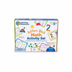 Learning Resources LRNLER6135 Pattern Block Math Activity Set, Multi Color