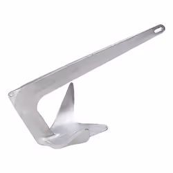 Lewmar Galvanized Steel Claw Anchor 2.2 lbs. for Boats 13'-20', Bruce-Style Claw for Quick Setting, Bow Roller Compatible - 2 ...