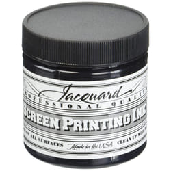 Jacquard Professional Screen Print Ink  Water-Soluable  4oz Jar  Black