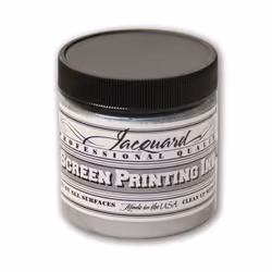 Jacquard Professional Screen Print Ink Water-Soluable 4oz Jar Silve