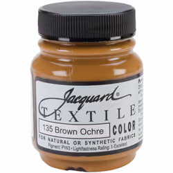 Jacquard Textile Color Fabric Paint 2.25oz-Brown Ochre
