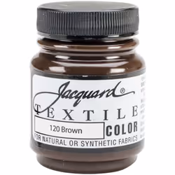 Jacquard Textile Color Fabric Paint 2.25oz-Brown
